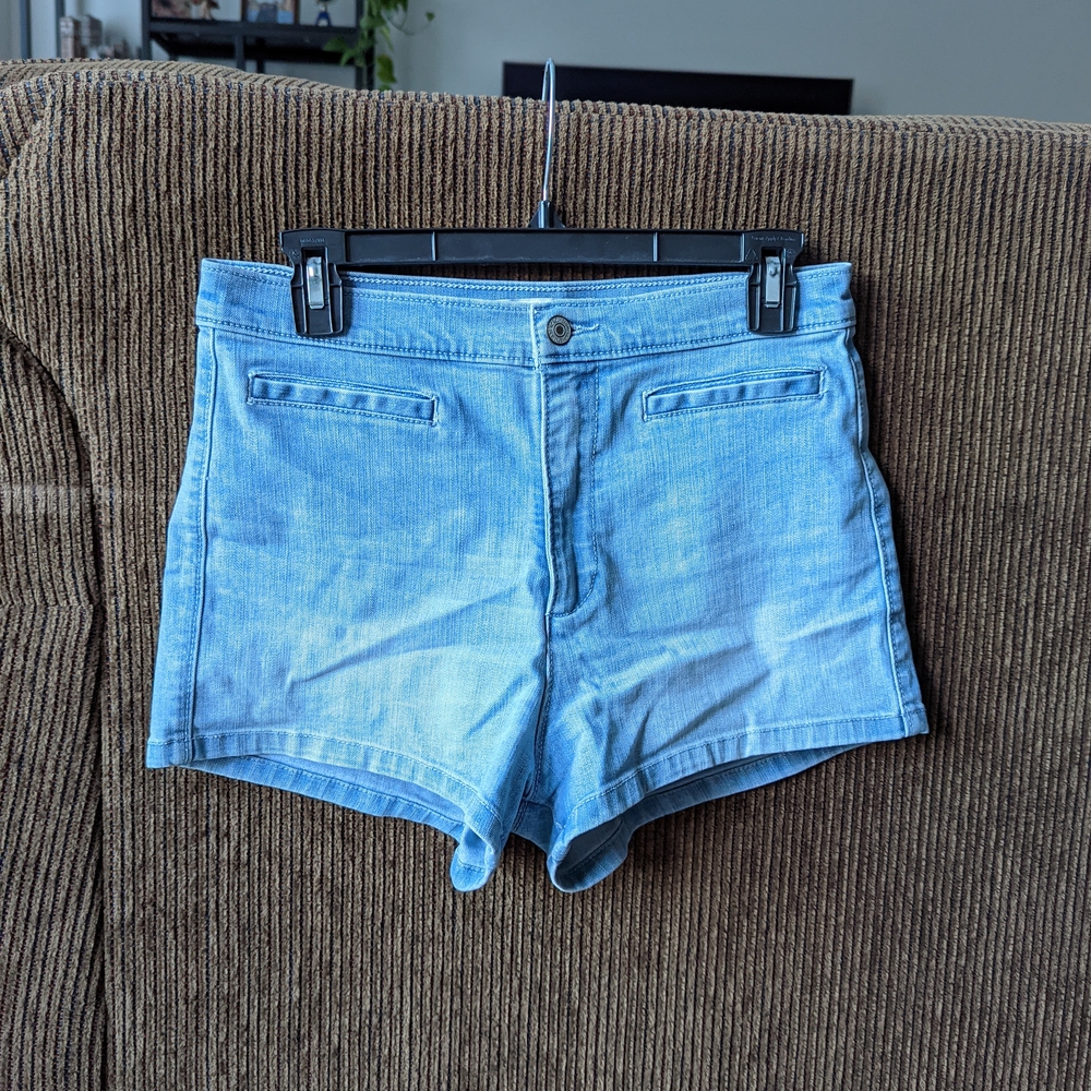 Light Blue Denim Women's Shorts